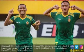Piala Indonesia 2018: Sriwijaya FC Hancurkan Keluarga USU Medan - JPNN.com