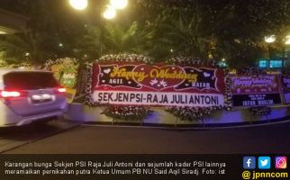 Puluhan Karangan Bunga PSI Meriahkan Pernikahan Putra Said Aqil Siradj - JPNN.com