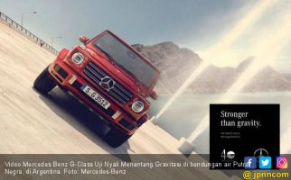 Video Mercedes Benz G-Class Uji Nyali Menantang Gravitasi - JPNN.com