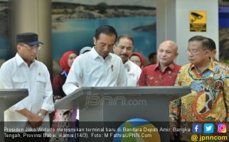 Presiden Jokowi Resmikan Terminal Baru Bandara Depati Amir - JPNN.com