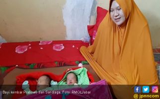 Bayi Kembar di Bandung Barat Diberi Nama Prabowo - Sandiaga, Kenapa Bukan Jokowi - Ma'ruf? - JPNN.com