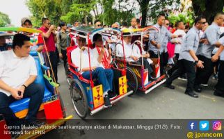 Kampanye di Makassar, Jokowi: Jangan Ada yang Remehkan TNI Kita - JPNN.com