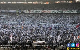 Kampanye Akbar Prabowo Cuma Dihadiri 1 Juta Orang, 10 Juta Lagi ke Mana? - JPNN.com