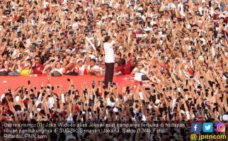 Kampanye Terbuka di SUGBK, Jokowi: Kita Jangan Kufur Nikmat, Betul? - JPNN.com