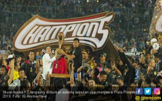 Arema FC Liburkan Tim Usai Meraih Gelar Juara Piala Presiden 2019 - JPNN.com