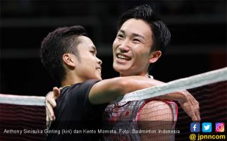 Setelah 1 Jam 30 Menit, Momota Singkirkan Ginting di Japan Open 2019 - JPNN.com