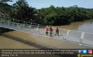 Jembatan Gantung Teknologi Judesa Buatan Pusjatan Pangkas Akses Warga - JPNN.com