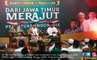 Terima Kasih dan Rasa Syukur Kiai Ma'ruf untuk Nahdiyin Jawa Timur - JPNN.com