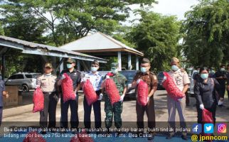 Bea Cukai Bengkalis Musnahkan 750 Karung Bawang Ilegal - JPNN.com
