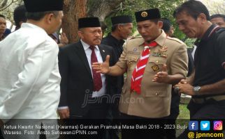 Salam Pramuka! Kak Buwas Keluhkan Pendapatan Hingga Revisi UU di Hadapan Presiden Jokowi - JPNN.com