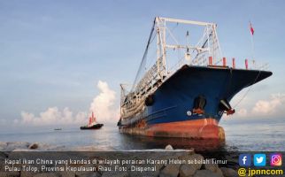 Kapal China Bermuatan 100 Ton Cumi-cumi Kandas, TNI AL Lakukan Penyelamatan - JPNN.com