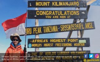 Khansa Syahlaa, Pendaki Cilik dari Bogor Taklukkan Gunung Tertinggi Afrika - JPNN.com
