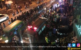 Mobil Tabrak Tembok Jembatan, Aiptu Wahyono Tewas - JPNN.com