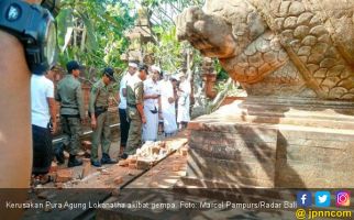 Gempa di Bali, Pura Agung Lokanatha Rusak Parah - JPNN.com