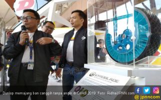 Mengintip Inovasi Ban Tanpa Angin Dunlop di GIIAS 2019 - JPNN.com