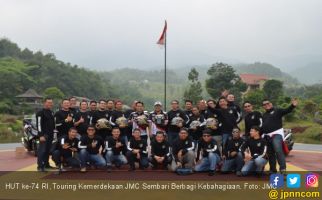 HUT ke-74 RI, Touring Kemerdekaan JMC Sembari Berbagi Kebahagiaan - JPNN.com