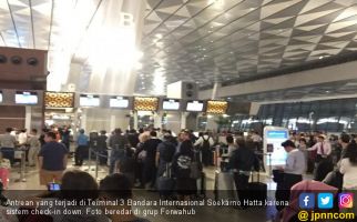 Sempat Down, Sistem Check-in Terminal 3 Bandara Internasional Soekarno-Hatta Kembali Normal - JPNN.com