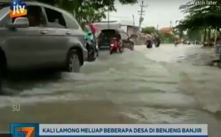 Kali Lamong Meluap, Seribu Rumah Terendam Banjir - JPNN.com