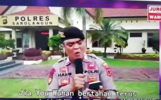 Gegara Jiayou Wuhan, Anggota Polres Sarolangun Ini Bikin Pemerintah Tiongkok Terharu - JPNN.com