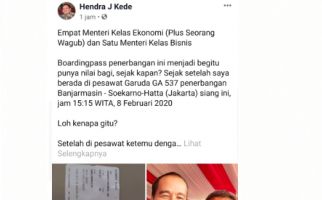 Ketika Empat Menteri Jokowi Duduk di Kelas Ekonomi Pesawat - JPNN.com