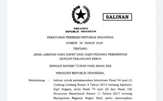 Daftar Nama 147 Jabatan Bisa Diisi PPPK, Sesuai Perpres 38 Tahun 2020 - JPNN.com