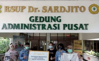 Hellofit Salurkan Bantuan APD Senilai Rp700 juta ke RSUP Dr Sardjito - JPNN.com