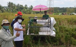 Penyuluh Pertanian Dampingi Petani Panen dengan Alsintan pada Masa Pandemi - JPNN.com