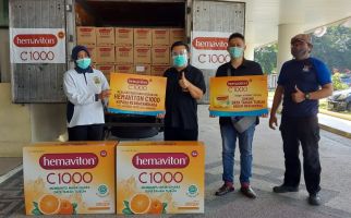 Hemaviton Sumbangkan Produknya ke RS Bhayangkara di Surabaya dan Bandung - JPNN.com