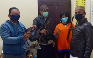 Buru Babi dengan Senjata Api Rakitan, Tak Menyangka Dijemput Polisi - JPNN.com