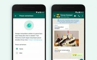 WhatsApp Rilis Pesan Sementara, Berlaku untuk Teks dan Multimedia - JPNN.com