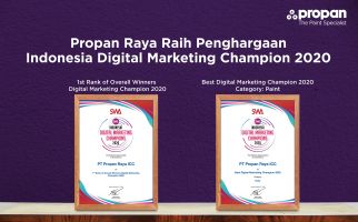 Propan Raya Jadi yang Terbaik di Ajang Indonesia Digital Marketing Champions 2020 - JPNN.com