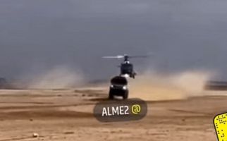 Truk Reli Dakar Senggol Helikopter Terbang Terlalu Rendah, Nih Penampakannya - JPNN.com