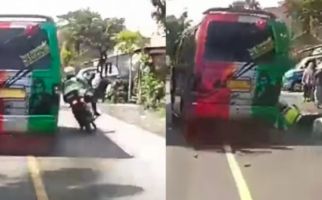 Sopir Minibus Nekat Tabrak Aipda Ivan, Duh Sampai Tersungkur dekat Ban Mobil - JPNN.com