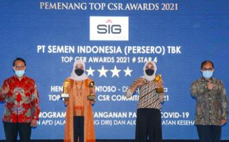 PT Semen Indonesia Sabet 3 Penghargaan dalam Ajang TOP CSR Awards 2021 - JPNN.com