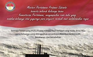 Menhan Prabowo Berbelasungkawa Atas Gugurnya Prajurit KRI Nanggala-402 - JPNN.com