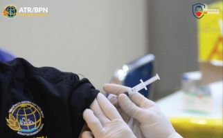 Kementerian ATR/BPN Gelar Vaksinasi Covid-19 Tahap Akhir, 259 Peserta Hadir - JPNN.com