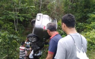 Hindari Kawanan Kerbau, Innova Nyungsep ke Jurang, Lihat Kondisinya - JPNN.com