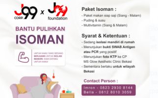 J99 Foundation Salurkan Bantuan untuk Warga Bekasi yang Sedang Isoman - JPNN.com