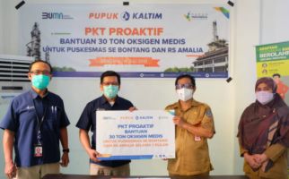 Pupuk Kaltim Salurkan 30 Ton Oksigen Medis untuk Pasien Covid-19 di Bontang Kaltim - JPNN.com