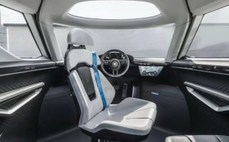 Mengintip Interior Porsche Vision, Mobil Otonom Tetap Pakai Setir - JPNN.com