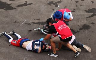 Kecelakaan di Semifinal, Pembalap BMX Amerika Serikat Alami Pendarahan Otak - JPNN.com