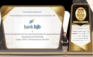 BJB Raih Penghargaan Indonesia Best Bank 2021 dari Warta Ekonomi - JPNN.com