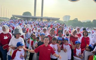 Peringati Hardiknas, Greebel Ajak 6.000 Anak TK Senam Bareng - JPNN.com