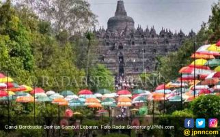  Candi Borobudur Berhias Sambut Lebaran - JPNN.com