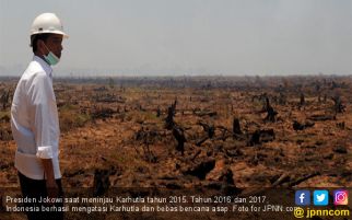  Presiden Jokowi: Alhamdulillah, Titik Panas Turun Drastis - JPNN.com