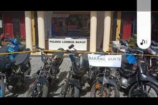 Polres Lombok Barat Bakar Motor Pembalap Liar Lalu Tenggelamkan di Laut, Woow  - JPNN.com Bali