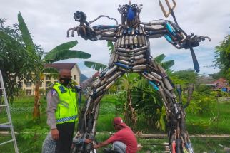 Ini Penampakan Robot Knalpot Racing Karya Satlantas Polres Bima Kota, Keren - JPNN.com Bali
