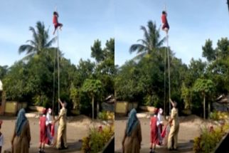 Kisah Heroik, Pelajar SD di Lombok Panjat Tiang Bendera Selamatkan Pengibaran Merah Putih - JPNN.com Bali