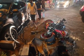 Honda HRV Asal Potong Jalur, Libas 2 Pelajar di Bypass, Darah Berceceran - JPNN.com Bali