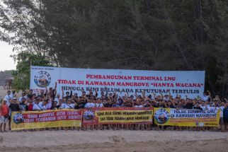 Warga Intaran Turun ke Hutan Mangrove, Tagih Koster Cabut Izin Terminal LNG - JPNN.com Bali